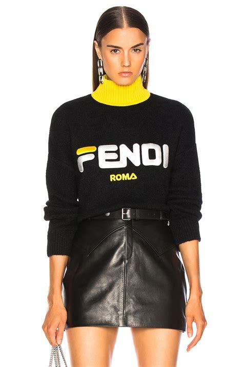 fendi sweat shirt|Fendi oversized sweater.